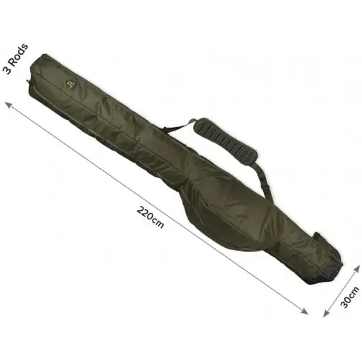 Calitate înaltă Husa Lansete Carp Spirit Magnum Multi-Sleeves 13' - 3 lansete + 3 mulinete 220X35CM