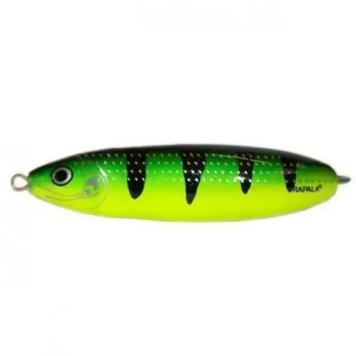 Plată sigură Lingurita oscilanta antibradis Rapala Minnow Spoon, culoare FYGT, 6cm, 10g