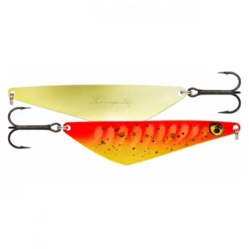 Popular Lingurita Oscilanta Rapala Harmaja, culoare Gold Fluorescent Red, 11.6cm, 31g