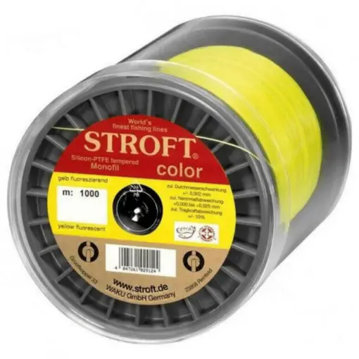 Ofertă de sezon Fir monofilament Stroft Color, galben-fluo, 1000m