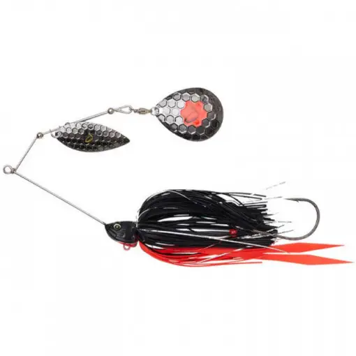 Cel mai vândut Spinnerbait Savage Gear Da Bush, Sinking, Red'N Black, 16cm, 32g