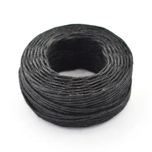 Waxed Linen Thread, Black Noutate