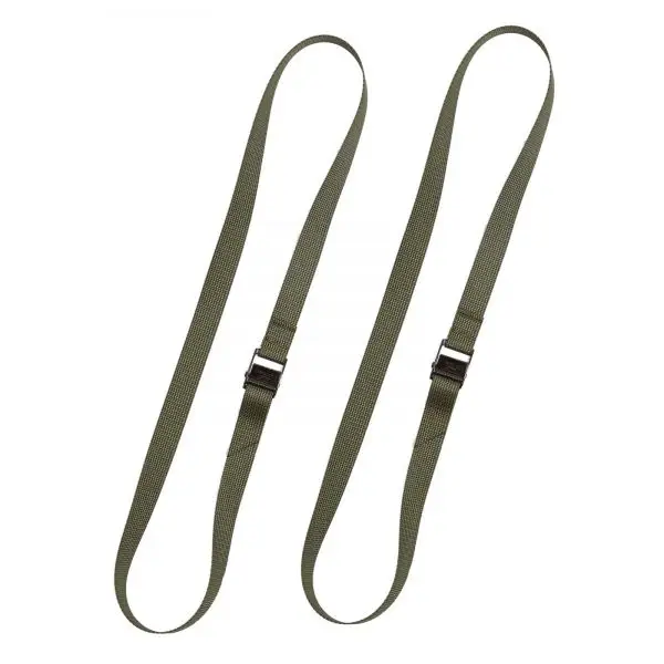 Pack Straps, cam buckle, 120 cm, 2 pcs, green Reducere de preț