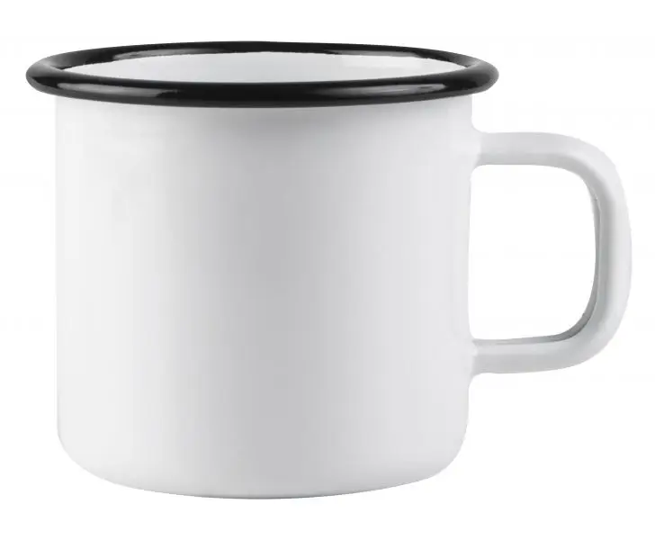 Enamel Mug Basic white 2,5 dl Mai ieftin