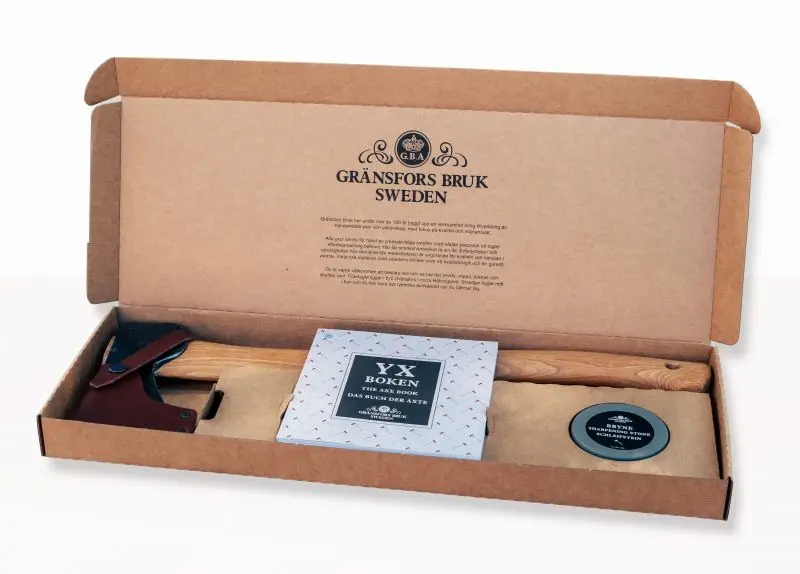 Chilipir Small Forest Axe and Sharpening Stone in Gift Box