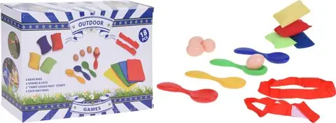 Lichidare de stoc Set 4 jocuri distractive, 18 piese, eva, multicolor