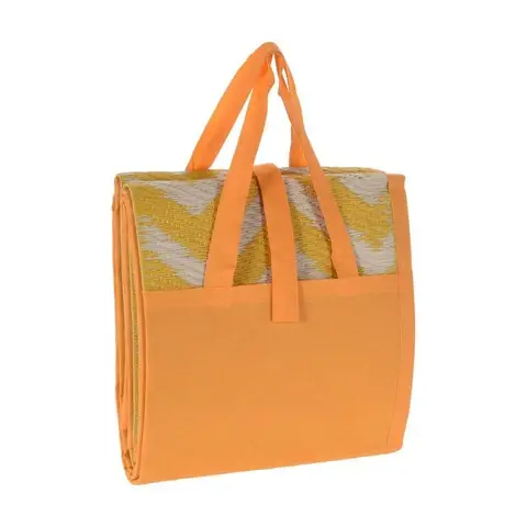 Patura pentru picnic Zigzag, pliabila, 90x180 cm, polipropilena, galben Super ofertă