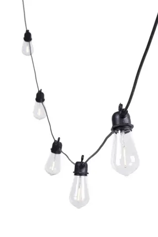 Ghirlanda pentru exterior 6 LED-uri Flare, Bizzotto, 6.4 metri, extensibila, transparent Transport gratuit