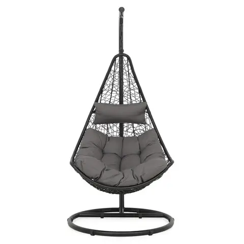 Leagan, New Carousel, L.80 l.70 H.130 cm, otel, negru/gri Ofertă specială