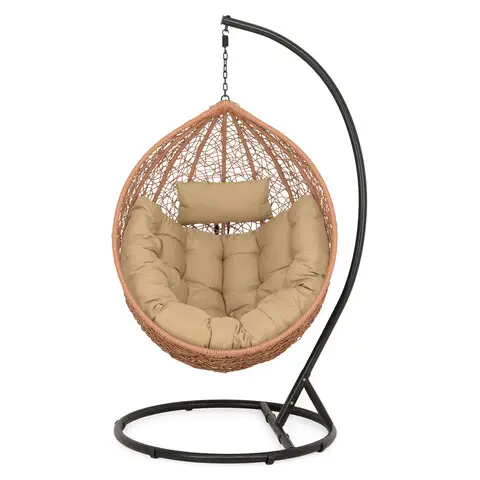 Livrare rapidă Leagan L, Bowl, L.103 l.100 H.200 cm, otel, negru/bej