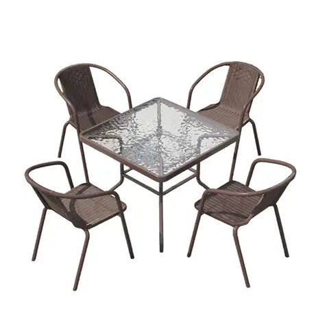 Set mobilier pentru exterior, 5 piese Erzin, Heinner, otel, multicolor Ultima șansă