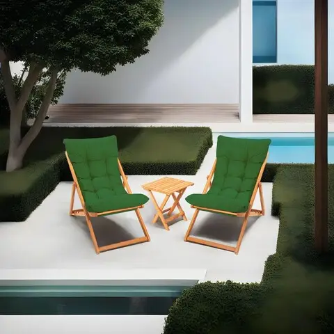 Preferatul clienților Set mobilier de gradina 3 piese, Hanah Home, My005, Verde / Natural