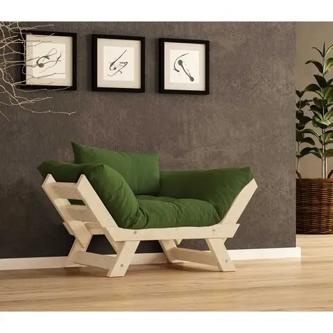 Lichidare de stoc Fotoliu de gradina, Hanah Home, CPT8150-140, Natural/Verde