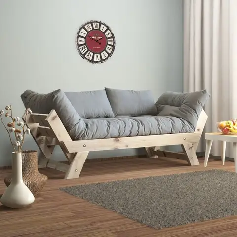 Plată securizată Canapea de gradina cu 2 locuri, Hanah Home, CPT8107-210, Natural / Gri
