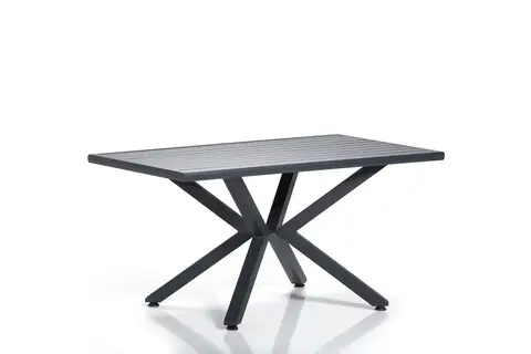 Masa pentru gradina Sydney Bahce Masası-1, Clara, 150x90 cm cm, gri/negru Super ofertă