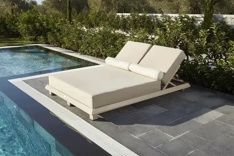 Sezlong de gradina, Hanah Home, Hera, 150x36x212 cm, Bej Livrare rapidă