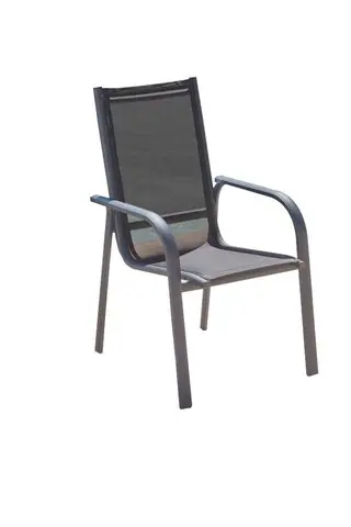 Scaun de gradina, Hanah Home, Lena, 66x98x59 cm, Aluminiu, Antracit Reducere extra
