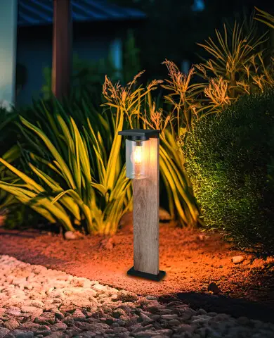 Cel mai vândut Lampadar de exterior Ardila, TRIO, 16x65 cm, 40W, 1x E27, aluminiu, natur/negru