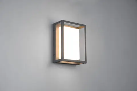 Aplica de perete pentru exterior Witham, TRIO, 18x10x24 cm, 10.5W, 1x SMD, metal, antracit Livrare gratuită