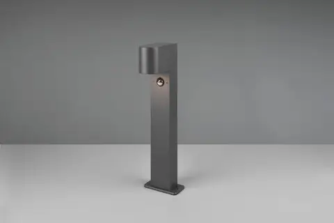 Preț mic Lampadar de exterior cu senzor Roya, TRIO, 12x15x50 cm, 35W, 1x GU10, aluminiu, antracit