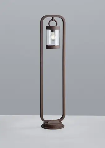 Doar azi Lampadar de exterior Sambesi, TRIO, 23x21x100 cm, 28W, 1x E27, aluminiu, ruginiu