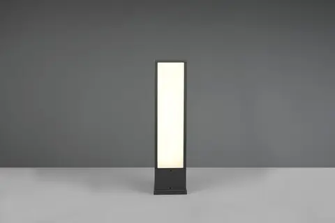 Lichidare de stoc Lampadar de exterior Fuerte, TRIO, 15x15x60 cm, 15W, 1x SMD, aluminiu, antracit