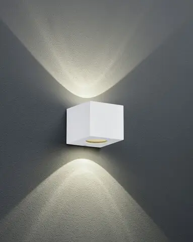 Cumpără acum Aplica de perete pentru exterior Cordoba, RL, 10x9 cm, 2W, 2x SMD, plastic, alb mat