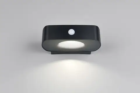 Reducere extra Aplica de perete pentru exterior Bilbao, RL, 21.5x15.5x6 cm, 6W, 1x SMD, plastic, negru