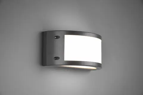 Aplica de perete pentru exterior Kendal, RL, 24.8x11.5 cm, 12W, 1x SMD, plastic, antracit/alb Lichidare de stoc