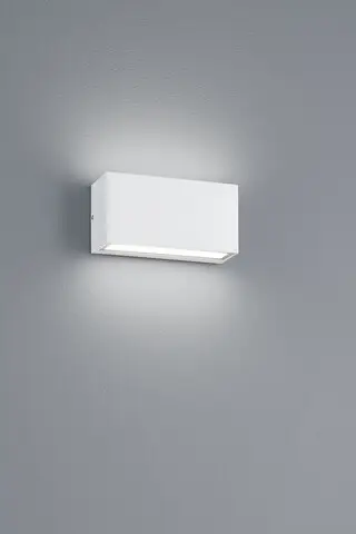 Cel mai vândut Aplica de perete pentru exterior Trent, TRIO, 14x5 cm, 9W, 1x SMD, aluminiu, alb mat