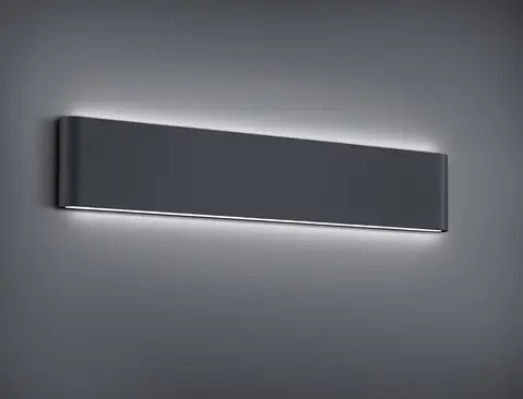 Preferatul clienților Aplica de perete pentru exterior Thames II, TRIO, 46.5x9 cm, 8W, 1x SMD, aluminiu, antracit