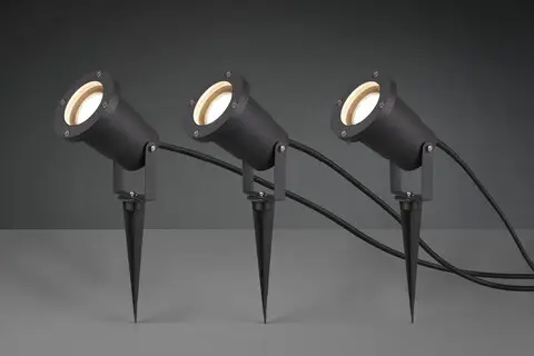 Cel mai bun preț Lampadar de exterior Ubangi, TRIO, 9.5x11 cm, 10W, 3x GU10, aluminiu, antracit