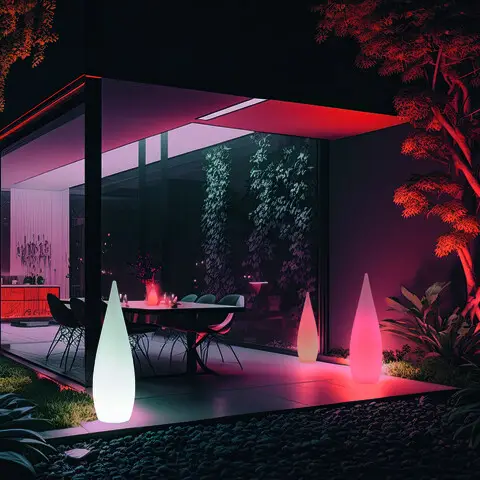 Cumpărături sigure Lampadar de exterior Palmas, RL, 37x120 cm, 4.5W, 1x SMD, plastic, alb