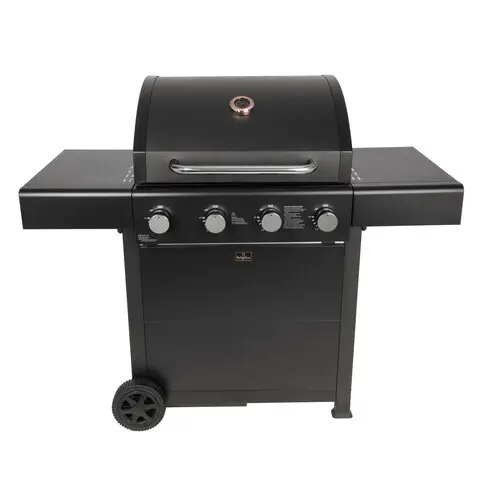 Gratar cu gaz Berlinger Haus, Outdoor, 60x41.5 cm, 2.2 KW x 4, negru Reducere
