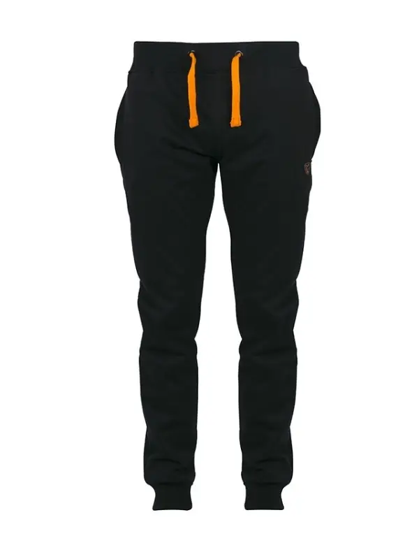 Fox Pantaloni Negri + logo Portocaliu - (Marimi S~XXXL) Ofertă exclusivă