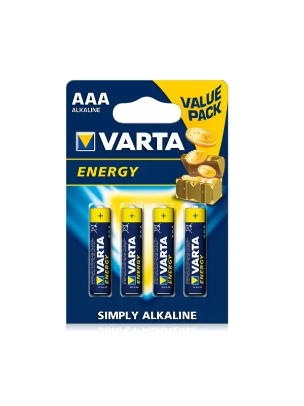 Varta - Baterie Alcalina "Energy" AAA (R3) 4buc/blister Preferatul clienților