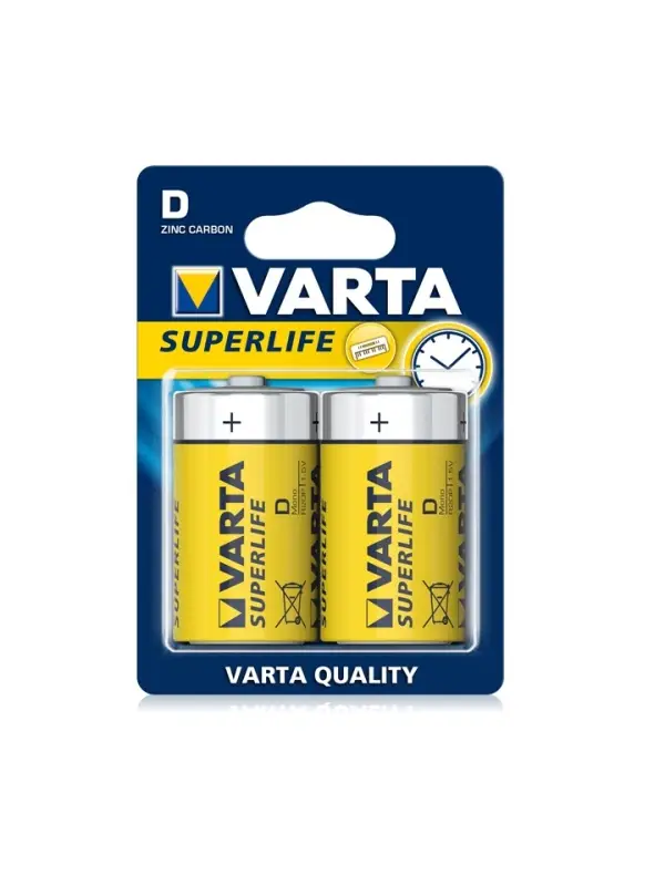 Varta - Baterie "Superlife" D (R20) 2buc/blister Livrare expres