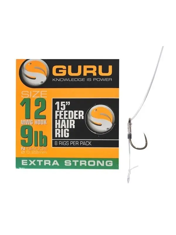 Guru Carlige legate - Ready Rig 15" - 0,22mm / Marimea 12 Ieftin