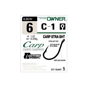 Bestseller Carlig Crap OWNER C-1 (No.1/0, 1, 2, 4, 6)