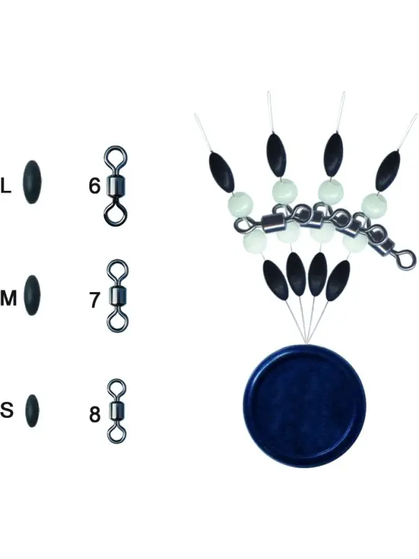 Discount Trabucco Set Rolling+Bilute+Stoper S-4 buc