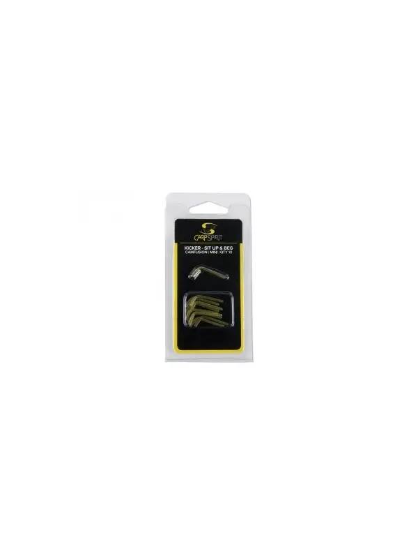 Carp Spirit Conector Kicker Sit Up & Beg - Mini Weed Green x10 Preț promoțional