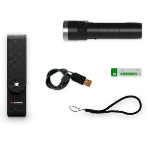 Led Lenser Lanterna MT10 1000LM + Acum. + USB + Husa Preferatul clienților