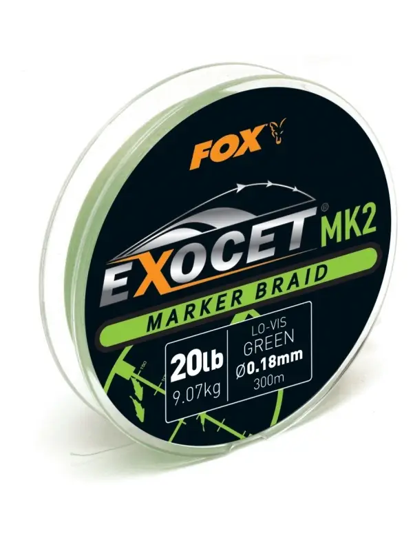 Fox, Fir Textil, Marker Verde Exocet, Mk2, 20lb/300m Nu rata