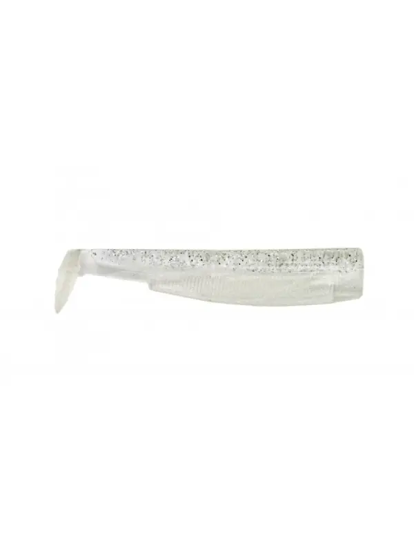 Calitate înaltă FIIISH BLACK MINNOW 160 3 x SHAD ALB GLITTER