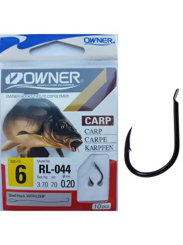 Preț promoțional OWNER Carlige Legate RL-044 53803 Nr.06/0.20mm/70cm