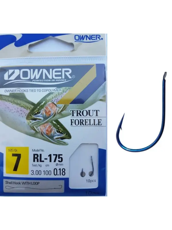 Retur ușor OWNER Carlige Legate RL-175 53815 Nr.7 0.18mm/60cm