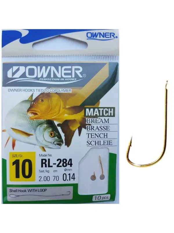 OWNER Carlige Legate RL-284 53817 Nr.10 0.14mm/70cm Popular