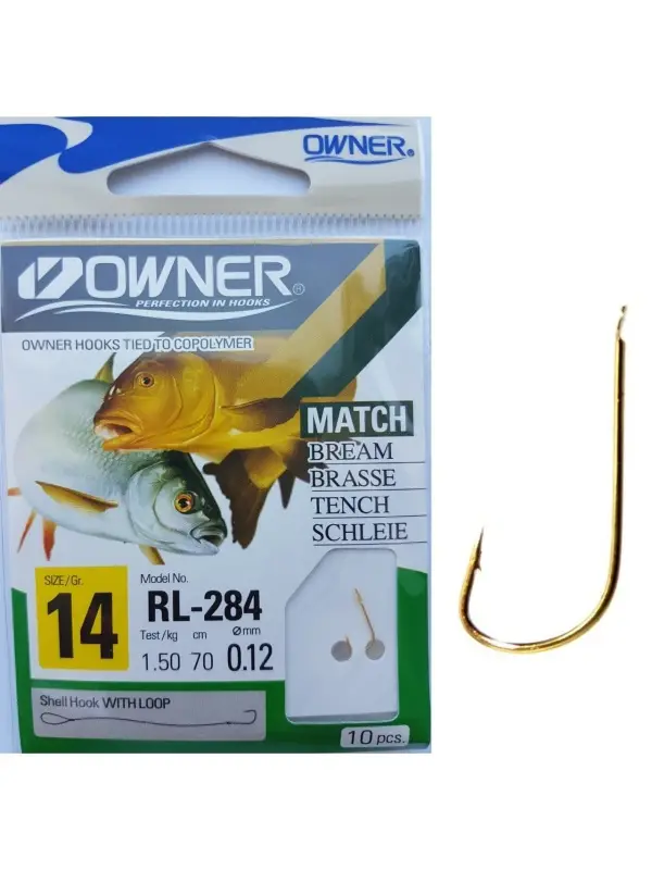 Retur ușor OWNER Carlige Legate RL-284 53817 Nr.14 0.12mm/70cm