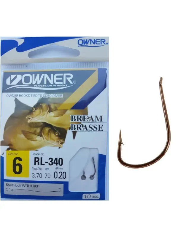 Ofertă de sezon OWNER Carlige Legate RL-340 53816 Nr.6 0.20mm/70cm