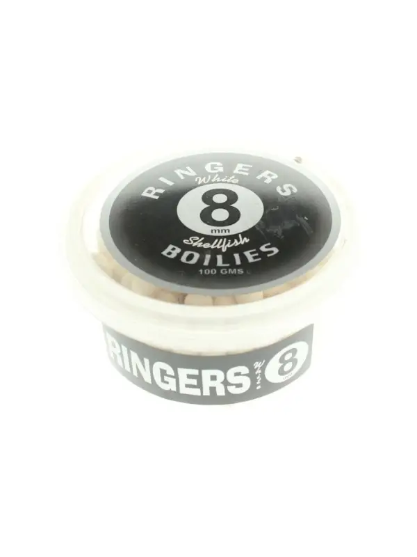 Preț redus Ringers Shellfish Boilies White (8mm) 100g